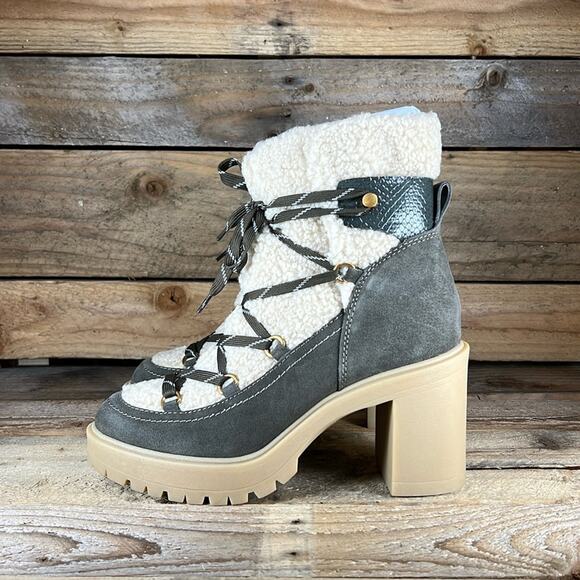 Dolce Vita Shoes - Dolce Vita Celtic Bootie - Olive/Cream - 9 - New without box